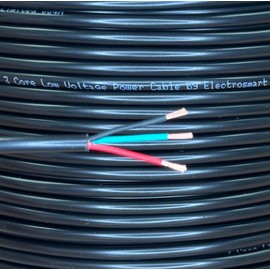 electrosmart 5m 3 Core Copper Cable Car Van Trailer Tail LED Lighting Wire Caravan 11A 12v 24v