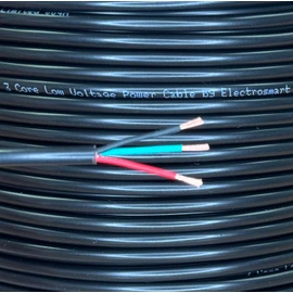 electrosmart 5m 3 Core Copper Cable Car Van Trailer Tail LED Lighting Wire Caravan 11A 12v 24v