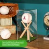 Baseball Display Case and Wood Baseball Stand Acrylic Baseball Holder