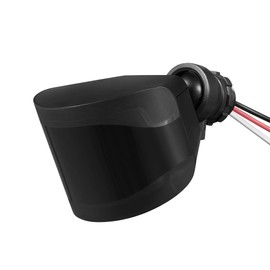 Globe Electric 17000184 240-Degree Wired Motion Activated Black Outdoor Flood Light Replacement Sensor