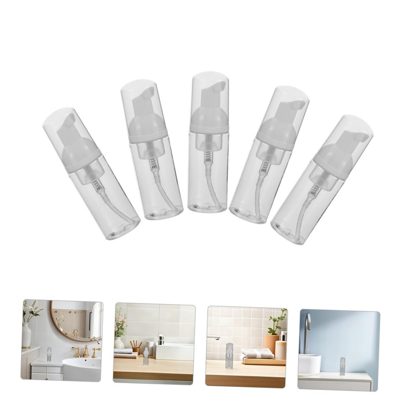 Zerodeko 10 Pcs Travel Foam Pump Bottles Refillable Foaming Soap