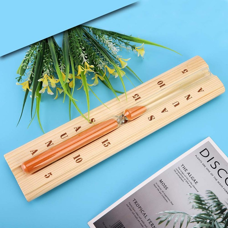 Wooden Sauna Timer for Spa Bath, Wall Mounted, Heat Resistant,