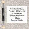 Mylee Dual Ended Sponge Applicator Pen - Portable Dimensions -