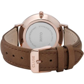 CLUSE Womens Analogue Classic Quartz Connected Wrist Watch with Leather Strap CL18010