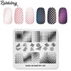 Rolabling Nail Stamping Plate Fashion Geometry Dots Abstract Spots