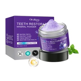 Toothpaste Powder Toothpaste Whitening Teeth Whitening Powder Effective for Strengthening Teeth and Gums, Mineral Powder for Teeth Whitening, Bad Breath Care, Fresh Breath