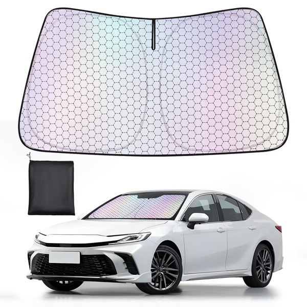 XCBYT Windshield Sun Shade for 2017-2025 Camry, Upgrade Car Shades