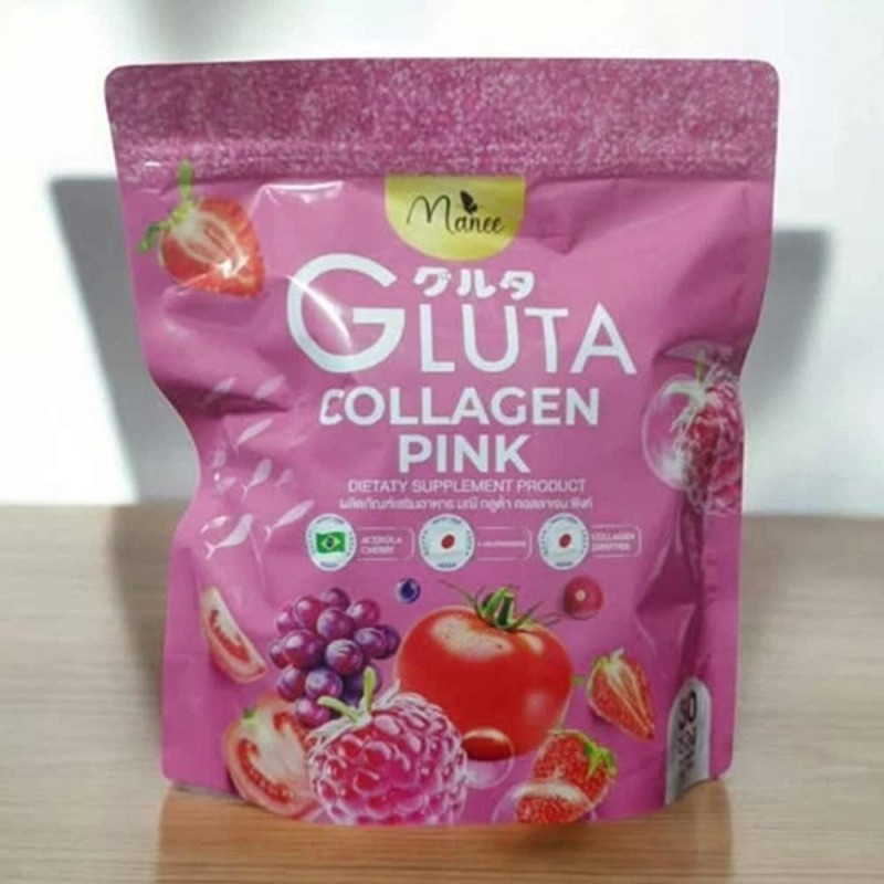 Manee Gluta X2 Manee Gluta Collagen Pink Anti-Aging Supports Healthy
