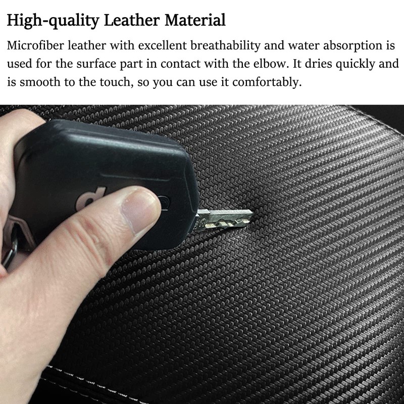 for RAM 2009-2018 Center Console Cover Anti-Scratch Waterproof Leather Armrest