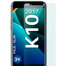moex FlexProtect Screen Protector Compatible with LG K10 (2017) Screen Protector Only 0.2 mm Thin, HD Ultra Clear and Extra Scratch-Resistant - Pack of 3