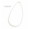 Cream Dot Necklace, Women's Popular, Long, Pearl, 0.2 inches (6