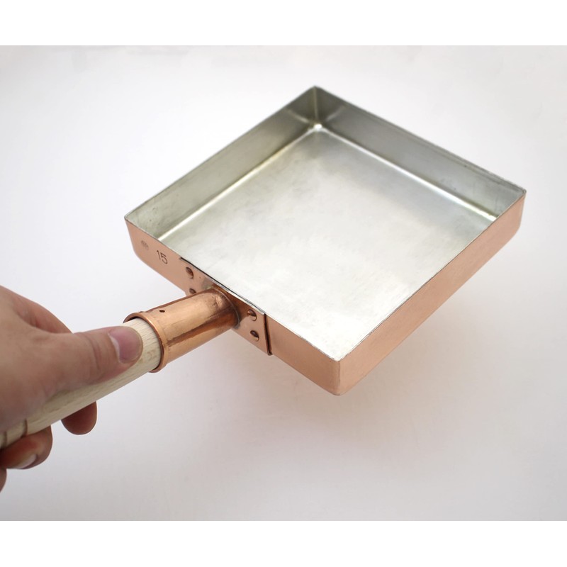 Shinkodo Made in Japan Pure Copper, Egg Grill, 5.9 inches