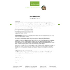 Sanct Bernhard Formofit Capsules with Chitosan 210 Capsules