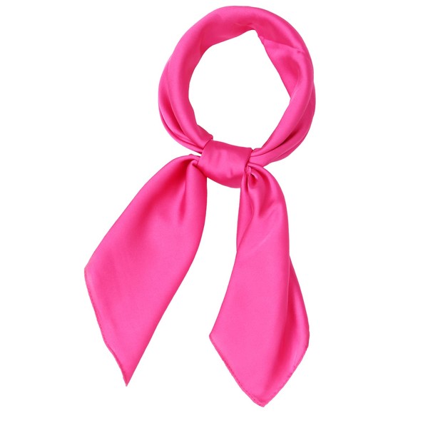 Persmileful Women's Fashion Soft Large Satin Square Chiffon Polyester Scarf