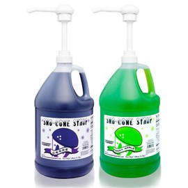 Mix & Match Sno-Cone Syrup with Pumps-Loads Of Flavors! (Two Gallons)