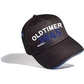 Birthday Gift for Grandpa: Cap for 80th Birthday - Cap Grandpa Hat Baseball Men, Vintage car model 1945, Unit size