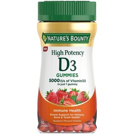 Nature’s Bounty NATURE'S BOUNTY VITAMIN D3 5000IU HIGH POTENCY GUMMY 60CT