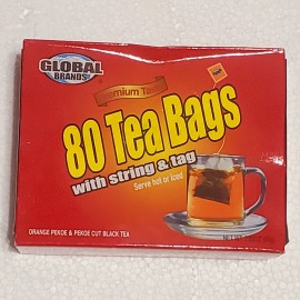 Global Brands Orange Pekoe & Pekoe Cut Black Tea 80 Bags.