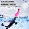 Marabou Jigs Fishing Lure Kit, 20/30pcs Crappie Jigs Head Marabou