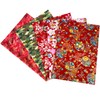 Jukway 5Pcs 71x50 cm Large Cotton Fabric Fat Quarters, Oriental