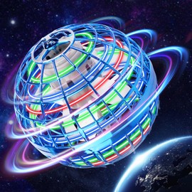 Flying Orb Ball Toys, 2023 Ball Hand Controlled Mini Drone Magic Hover Globe Boomerang Fidget Spinner Birthday Ideas Cool Boys Girls Kids for 6 7 8 9 10+ Year Old Indoor Outdoor Toys