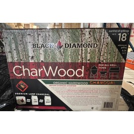 Black Diamond Charwood Lump Charcoal ReUsable   up to 18 "quick-grills" ORGANIC