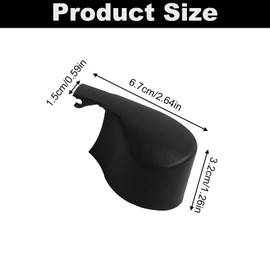 Rear Windscreen Wiper Cover, Cover Cap, Rear Wiper, Durable Cover, Rear Wiper Arm Compatible with Windscreen Wipers VW Golf 6 Golf 7 Golf MK7 Passat B8 and Touran 5K6 955 435