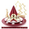 50 Christmas Napkins 40 x 40 Fabric-Like Garland, Colour: Bordeaux