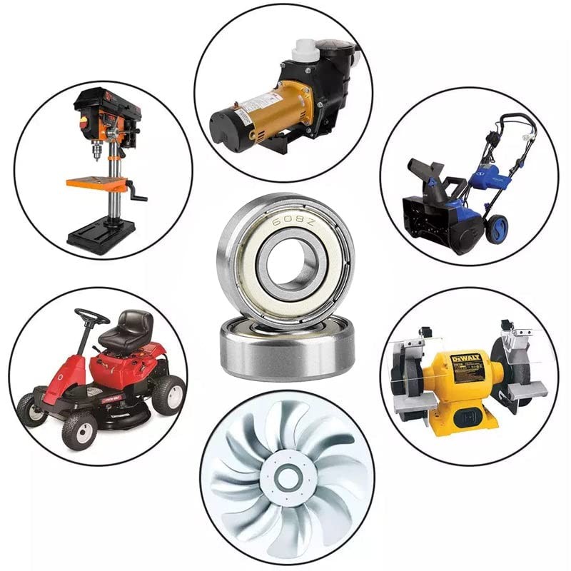 AIMALL 10X New 608ZZ Ball Bearings Premium ABEC-5 CNC Skateboard