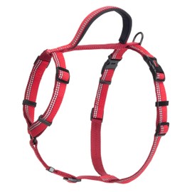 HALTI Walking Harness, Size Large, Red, Best Lightweight Dog Harness with Handle, Reflective & Adjustable, Ideal for Puppy Walks, For Small, Medium & Large Dogs