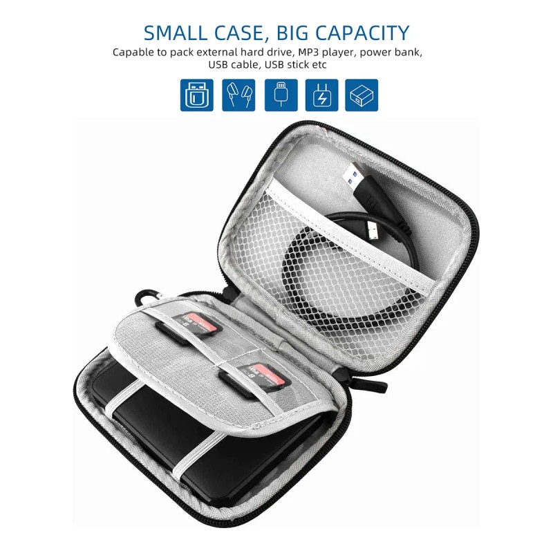 Funda Disco Duro Externo 2.5-inch Estuche Organizador Atolla