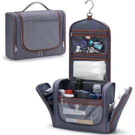 Hanging Travel Toiletry Organizer, Compact Cosmetic and Bathroom Storage Bag for Carry-On Packing - ZAHNI s