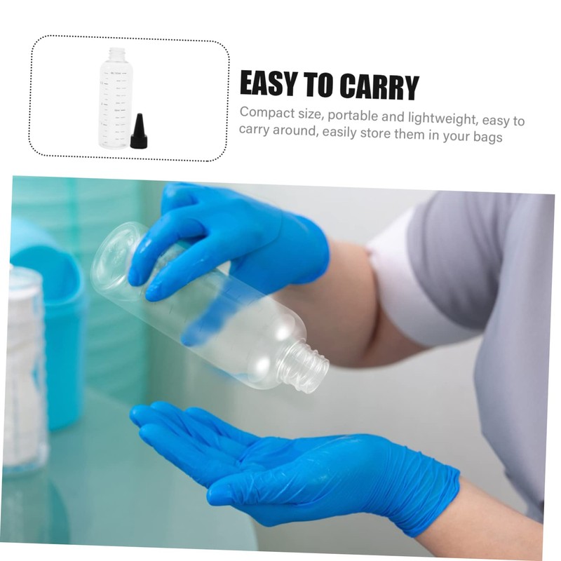 SAFIGLE 10Pcs 100ML Squeeze Dropper Bottles Precision Nozzle for Essential