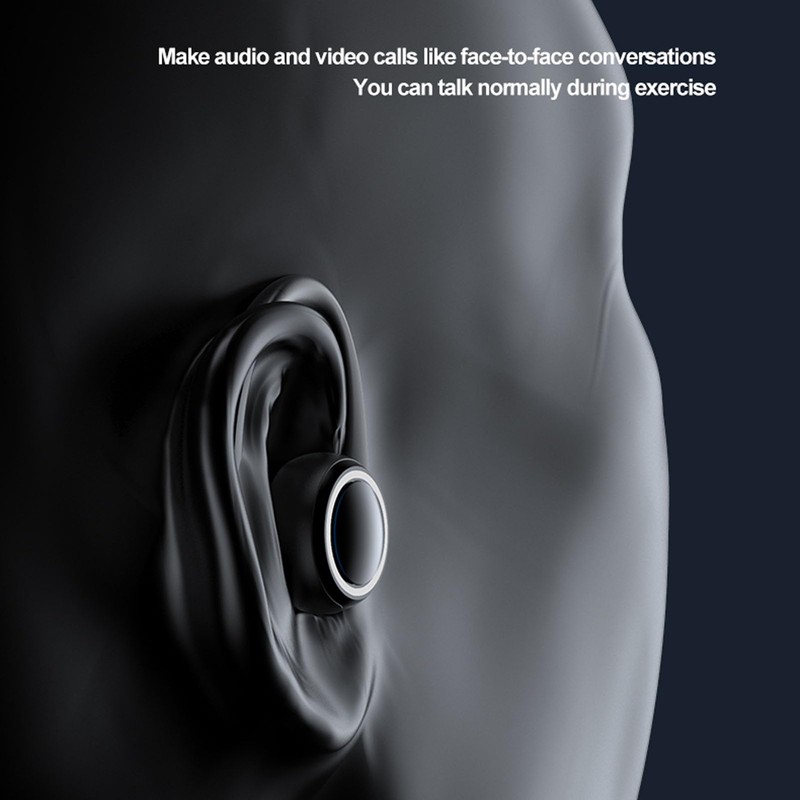 Bluetooth Earbuds, Wireless Single Ear Hands-Free Headset with Ear Hook,
