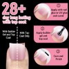 EBANKU Uñas postizas francesas para los dedos de los pies,