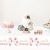 POPOYU Happy Birthday Tablecloth, Table Cloth Party Disposable for Girls