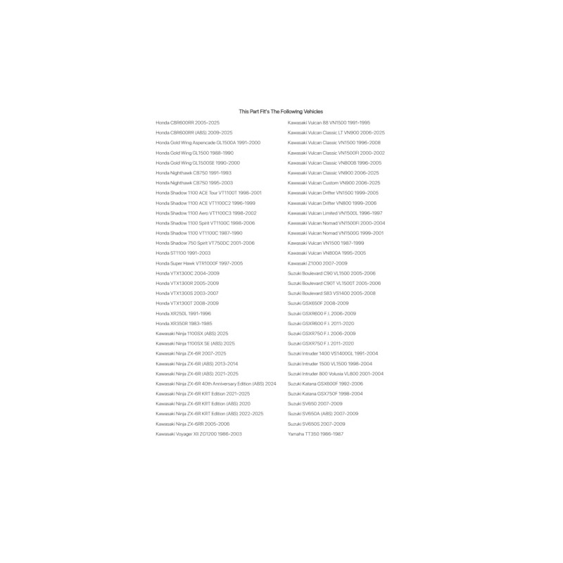 K & L Fork Seals for Kawasaki Vulcan VN800A 1995-2005