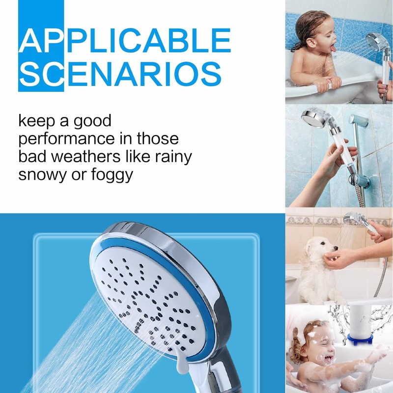 Lotbun Shower Filter 6pcs, Duschfilter Wasserfilter Dusche Duschkopf Filter Shower