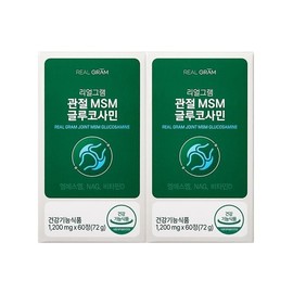 Realgram [Realgram] 1,200mg x 60 tablets (72g... 2 Realgram Joint MSM Glucosamine / [리얼그램] 1,200mg x 60정 (72g... 리얼그램 관절 MSM 글루코사민 2개