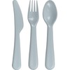 HEKU Set di posate riutilizzabili, 18 pezzi, in materiale PP,