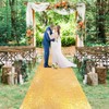 B-COOL Gold 4ftx20ft Sequin Runner for Wedding Ceremony