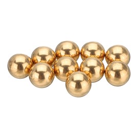 sourcing map 10 Pcs 13 mm Bearing Balls H62 Brass G100 Precision Balls for Industrial Spheres, Machinery, Automotive, and DIY