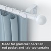 GXOACKJ 2 Pack White Curtain Rods for windows 32 to