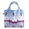 LOQI Rene Magritte Golconda Recycled Bag, Black, purple, pink, blue