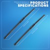 HEVLE Windshield Wiper Blades, Car Wiper Blade, Premium All-Season Windshield