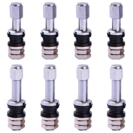 Tire Valves [Set of 8] Metal Valve Stem, Tire Air Valve, Metal Tubeless Valve, Air Valve, Tire Valve Stem, Aluminum (TR43E*4+TR48E*4)