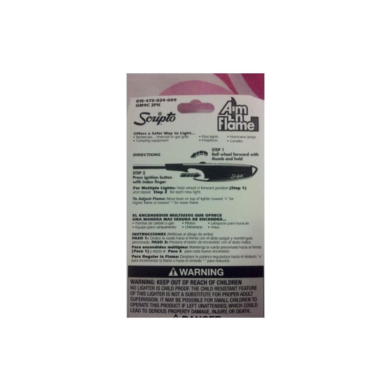 CALICO BRANDS BGM9-2/12OS-W 2PK Aim Flame Lighter