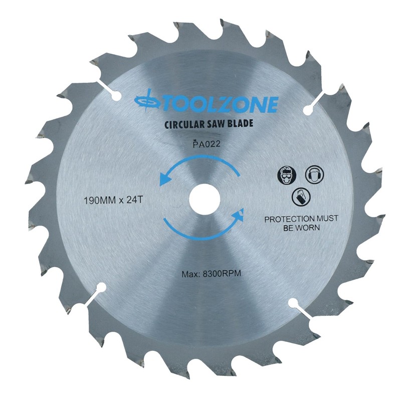 3pc 190mm TCT Circular Saw Blades 20/24 and 40 Teeth