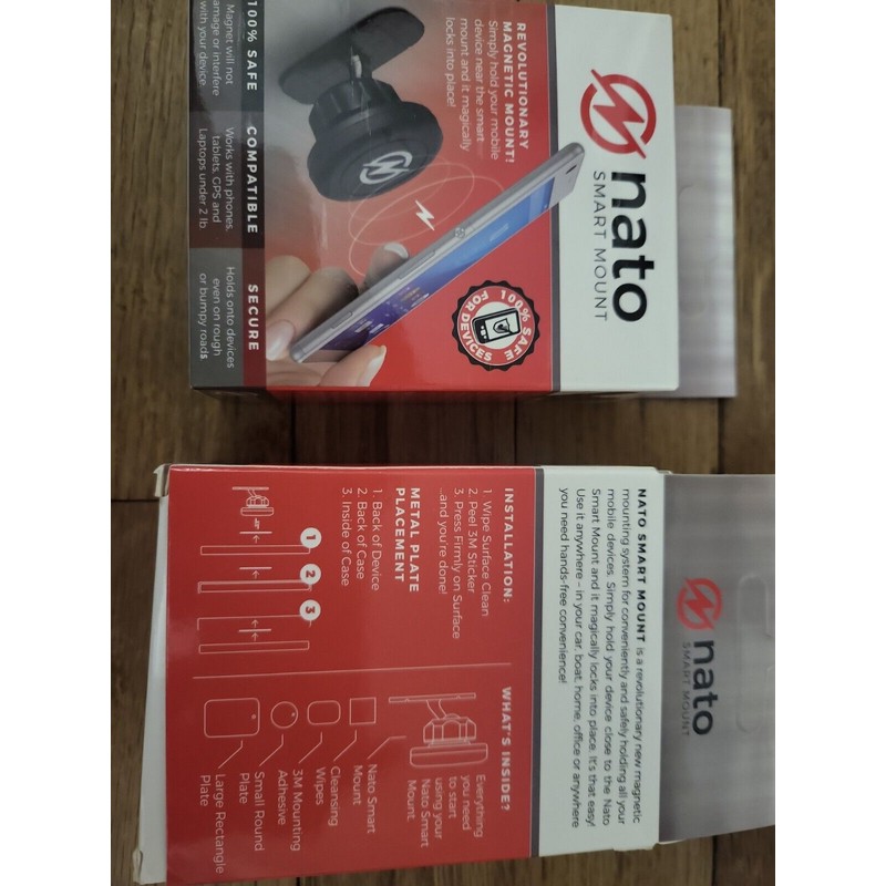 Nato Smart Mount Hands-Free Magnetic Cell Phone Holder Universal NEW