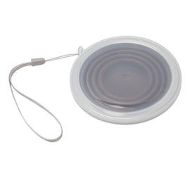 Taza de Viaje Plegable, Práctica Taza Plegable de Silicona Ecológica de 270 Ml para Acampar (Marrón)